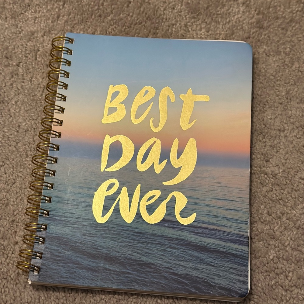 10 in x 7 inch Best day Ever notebook